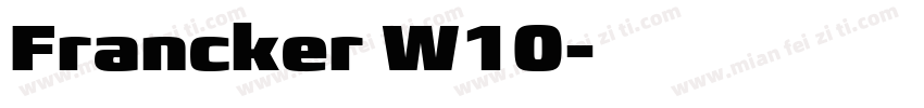 Francker W10字体转换